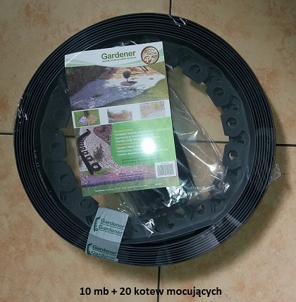 obrzeże gardener 10m+20 kotw mocujących20