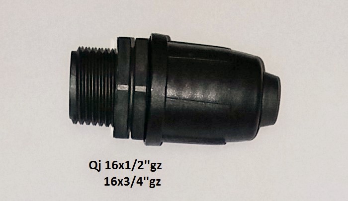 qj złączka skręcana z gz średnice 16/20/25 mm