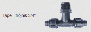 trójnik do taśmy kroplujacej tape x3/4''gz