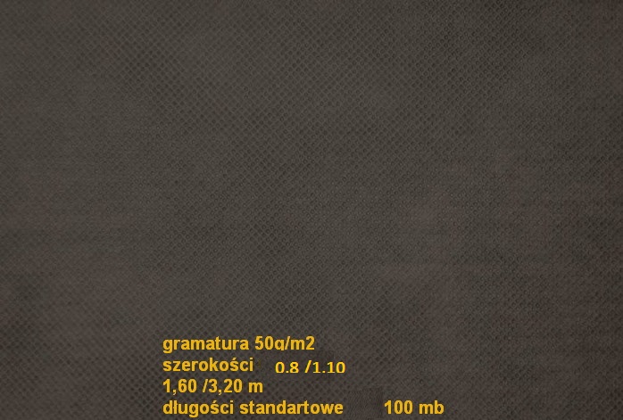 agrowłóknina ściółkujaca czarna 50g/m2