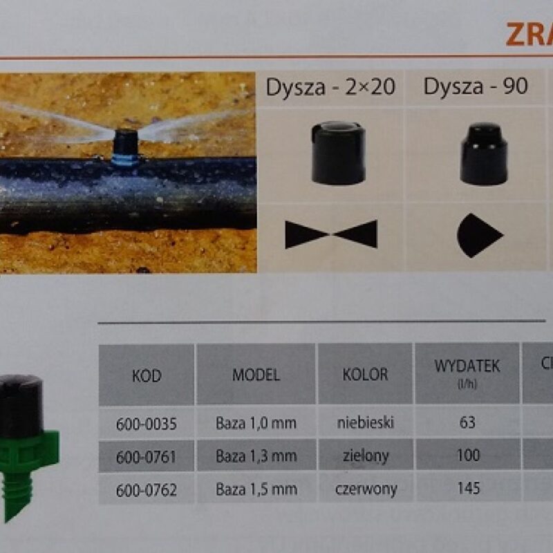 głowiczki do microzraszacza microjet