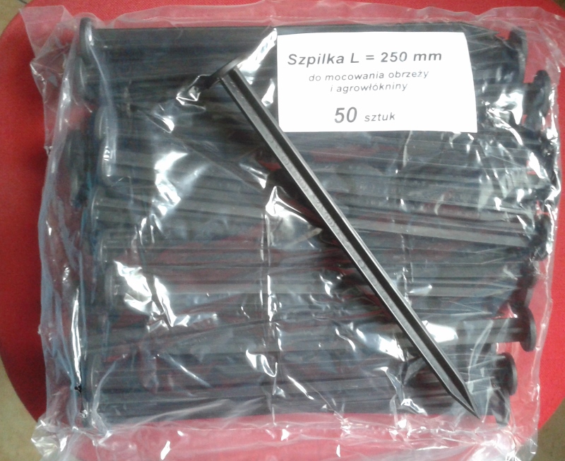 szpilka 25 cm do obrzeży ekobordów