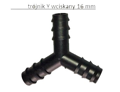 Trójnik Y wciskany PP/pp 16x16x16mm